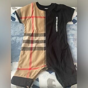 Burberry one piece 3 month